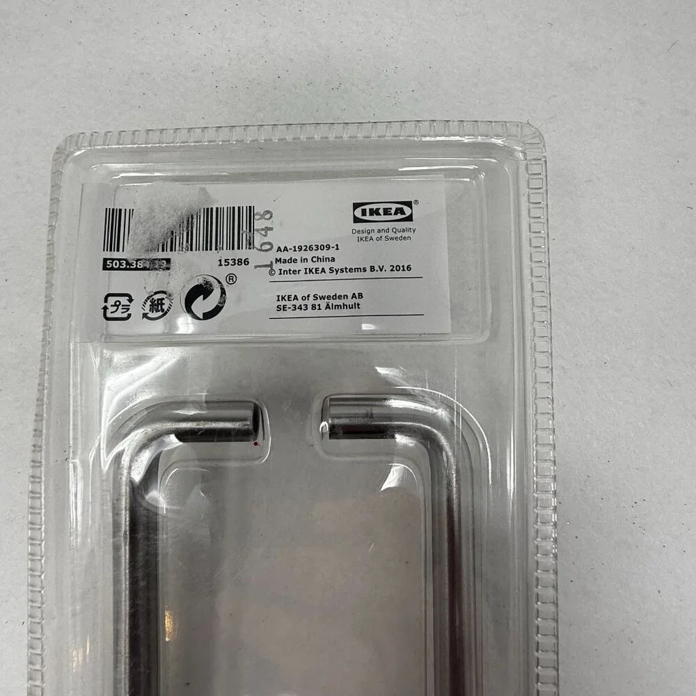Bagganäs Stainless Steel Cabinet Handles Mounting Screws 13 3/16